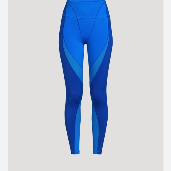 Adidas X Ivy Park cobalt, leggings tight rodeo mesh panel high waist, size M - Picture 9 of 17